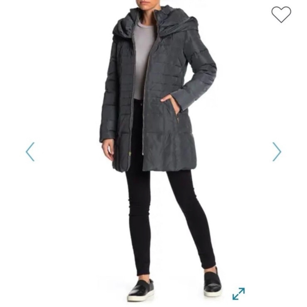 Cole Haan Women's Charcoal Puffer Jacket- BNWT- Large